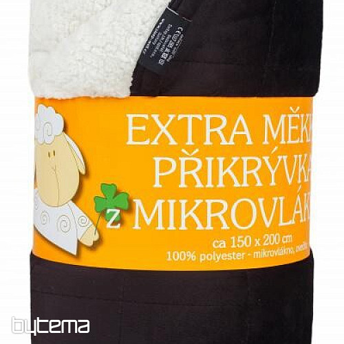 Mikroszálas takaró EXTRA SOFT bárányöltés ANTRACIT