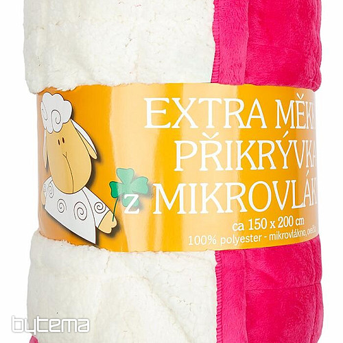 Mikroszálas takaró EXTRA SOFT bárányöltés RÓZSASZÍN