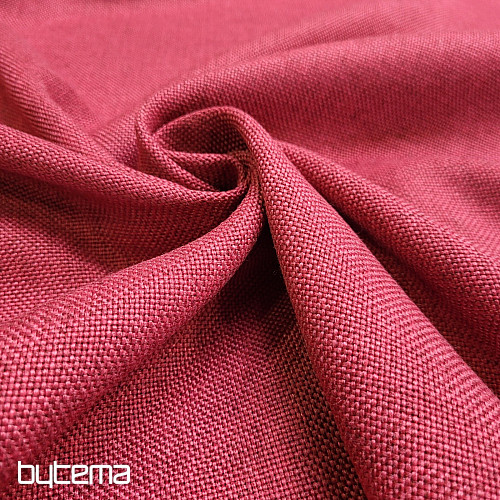Egyszínű designer dekorszövet ALBA 2/15 PIROS