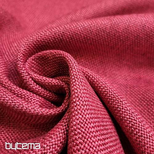 Egyszínű designer dekorszövet ALBA 2/15 PIROS