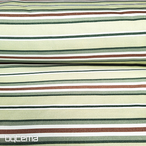 Dekoratív szövet GREEN STRIPES
