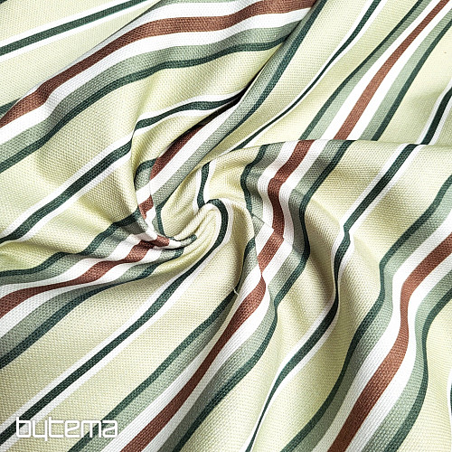 Dekoratív szövet GREEN STRIPES