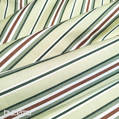 Dekoratív szövet GREEN STRIPES