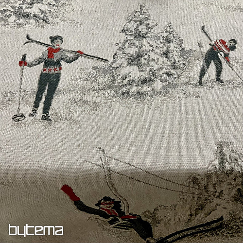 Luxus terítő és sál SKI ALPINE