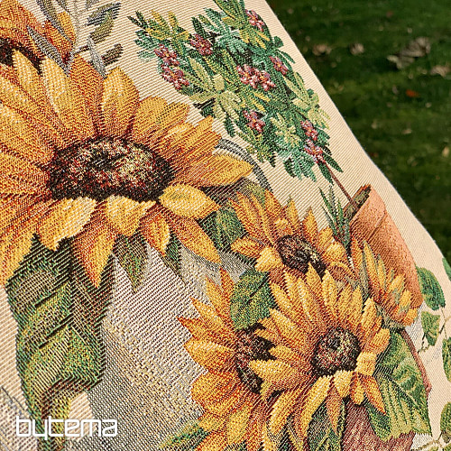 Gobelin párnahuzat NAPRAFORGÓ KERETBEN