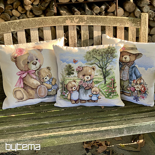 Gobelin párnahuzat MISS BEAR