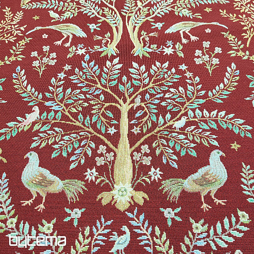 Gobelinszövet WILLIAM MORRIS bordó