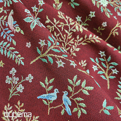 Gobelinszövet WILLIAM MORRIS bordó