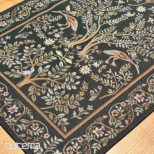 Gobelin terítő és sál WILLIAM MORRIS zöld