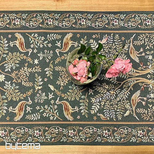 Gobelin terítő és sál WILLIAM MORRIS zöld