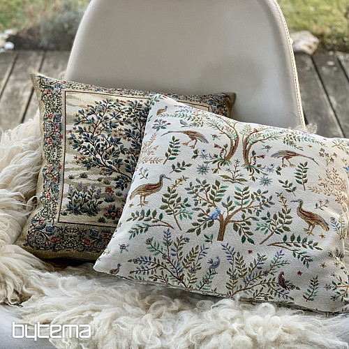 Gobelin párnahuzat WILLIAM MORRIS bézs - teljes felület