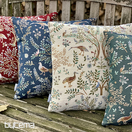 Gobelin párnahuzat WILLIAM MORRIS bézs - teljes felület