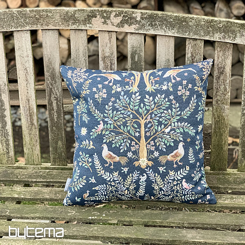 Gobelin párnahuzat WILLIAM MORRIS kék - az egész