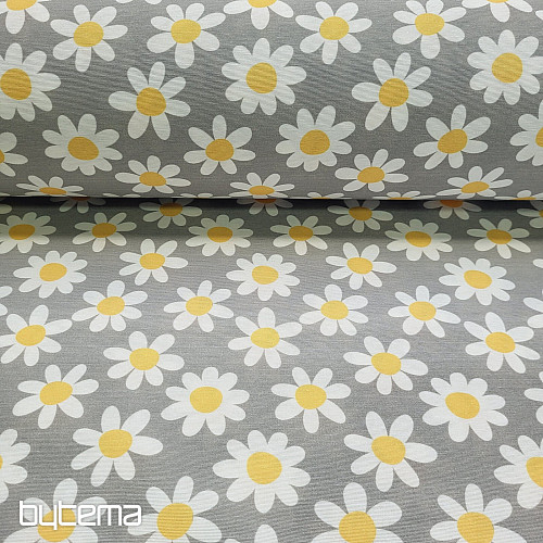 Dekoratív szövet DAISIES GREY