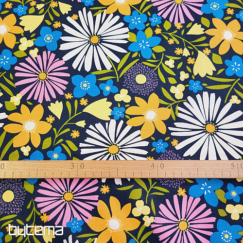 Pamut szövet DAISIES