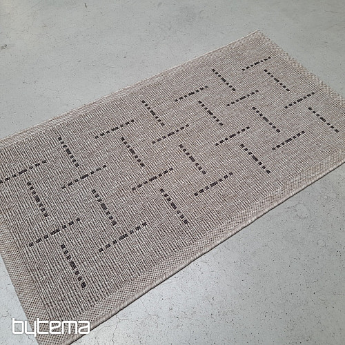 Szőnyegbouclé FLOORLUX 20008 vonalak ezüst-fekete