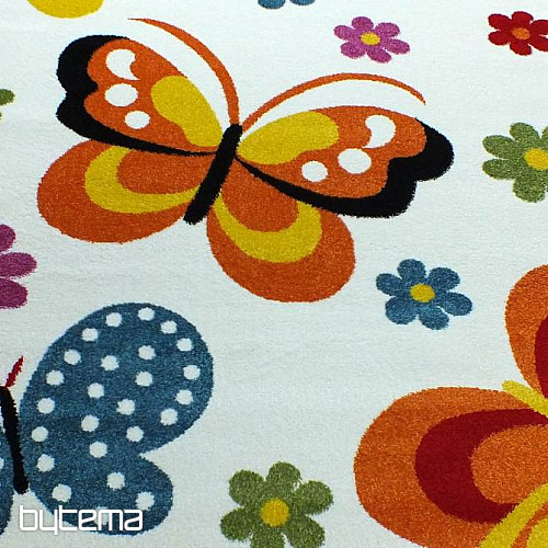 Gyermek szőnyeg MONDO NEW Butterflies white