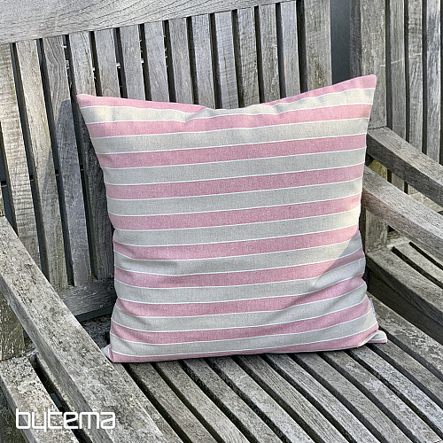 Dekoratív párnahuzat TREBOL PINK STRIPES