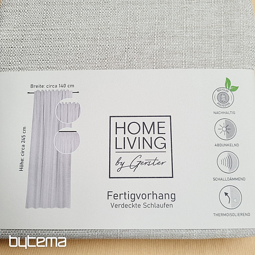 Luxus kész függöny HOME LIVING bézs szürke