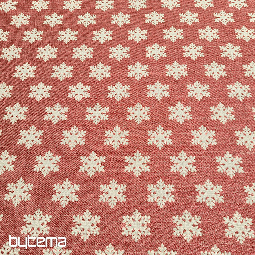 Luxus dekoratív anyag FLAKES RED