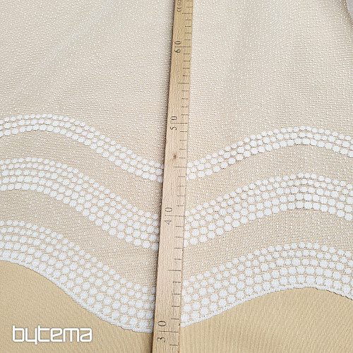 Jacquard függöny DOTS fehér