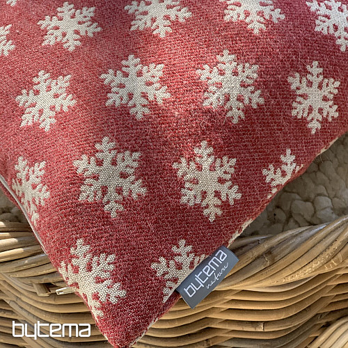 Luxus dekoratív huzat FLAKES RED