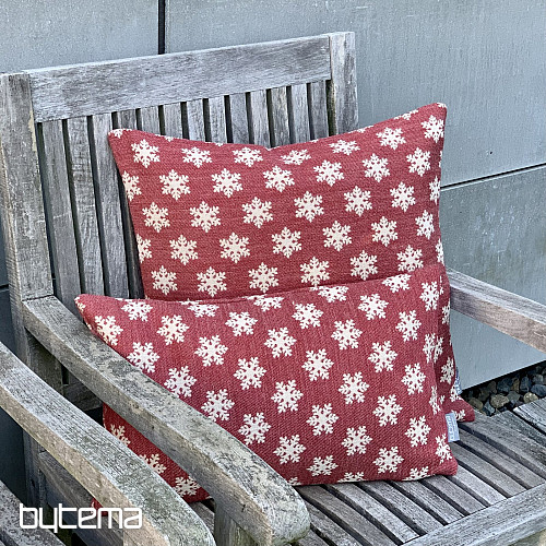 Luxus dekoratív huzat FLAKES RED