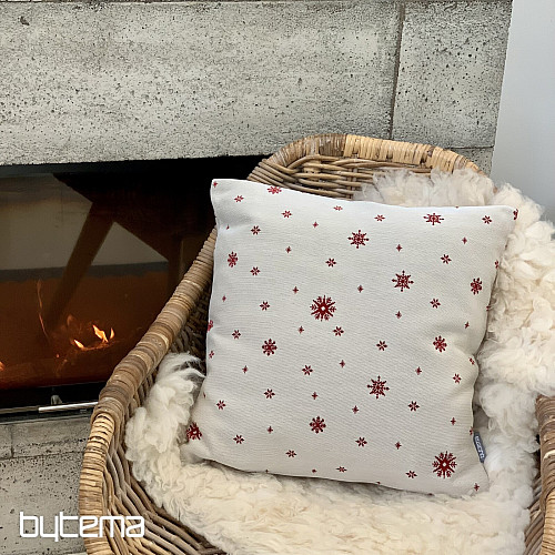 Karácsonyi gobelinhuzat Finom pelyhek PIROS