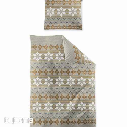 Luxus flanel ágynemű IRISETTE PANDA 8621-80 NATUR