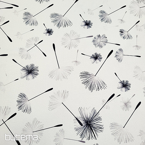 Dekoratív anyag BLACK OUT DANDELION fekete