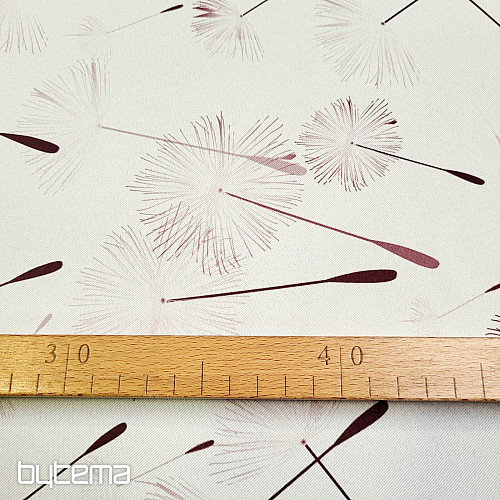 Dekoratív anyag BLACK OUT DANDELION barna