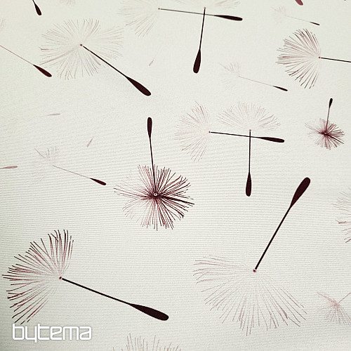 Dekoratív anyag BLACK OUT DANDELION barna