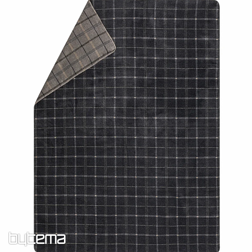 Takaró DF SAVONA KOCKÁS SÖTÉTSZÜRKE