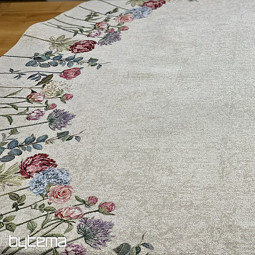 Kerek gobelin terítő FLORES TIME