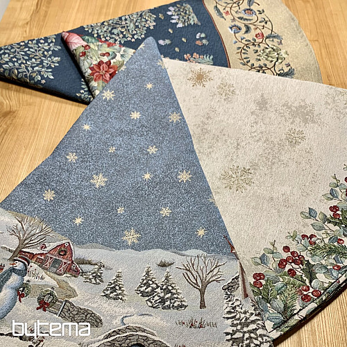 Karácsonyi gobelin terítő kerek KARÁCSONY ÖRÖME