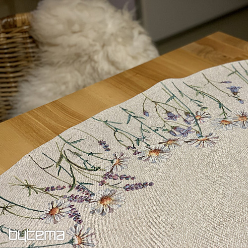 Kerek gobelin terítő TAVASZI SÍMOGATÁS