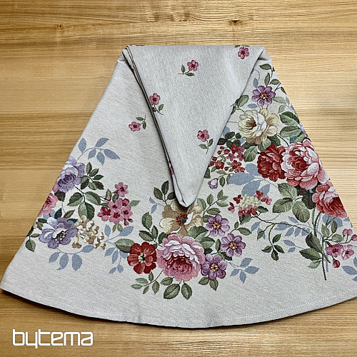 Kerek gobelin terítő BOUQUET BORDURA
