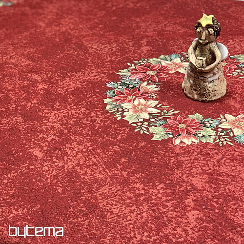 Kerek gobelin terítő STAR RED