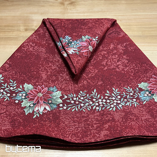 Kerek gobelin terítő STAR RED