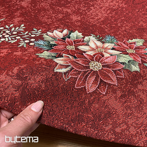 Kerek gobelin terítő STAR RED