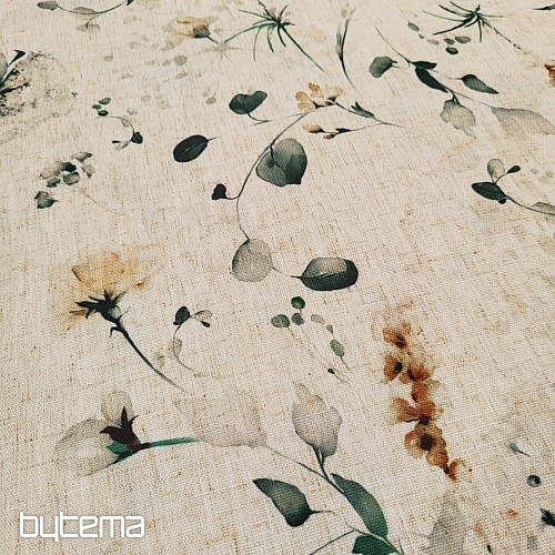 Dekoratív anyag KÉSŐI VIRÁGOK okker