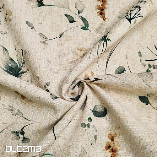 Dekoratív anyag KÉSŐI VIRÁGOK okker