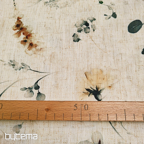 Dekoratív anyag KÉSŐI VIRÁGOK okker