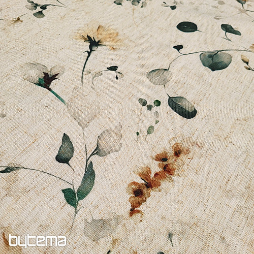 Dekoratív anyag KÉSŐI VIRÁGOK okker