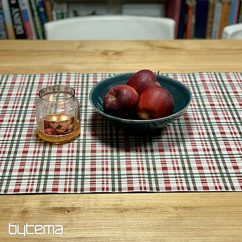 Karácsonyi terítő és sál SKÓT SHELLEY KOCKÁS