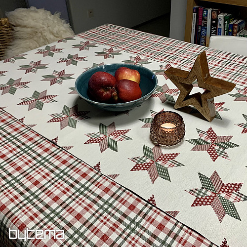 Karácsonyi terítő és sál SKÓT SHELLEY KOCKÁS