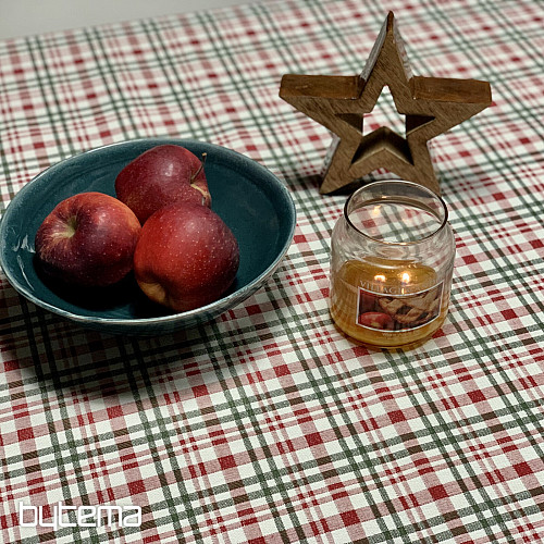 Karácsonyi terítő és sál SKÓT SHELLEY KOCKÁS