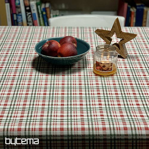 Karácsonyi terítő és sál SKÓT SHELLEY KOCKÁS