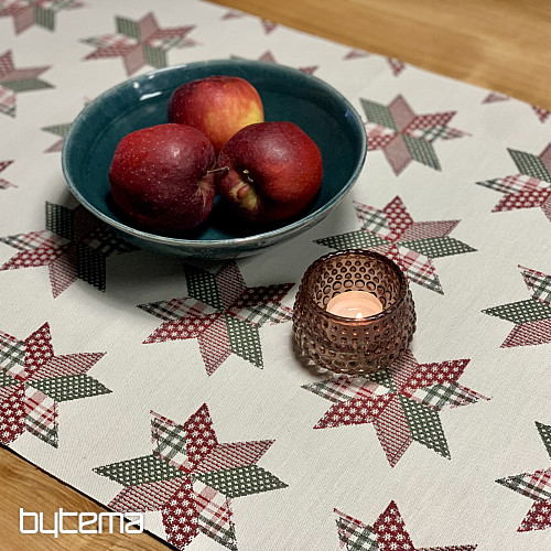 Karácsonyi terítő és sál STAR SHELLEY