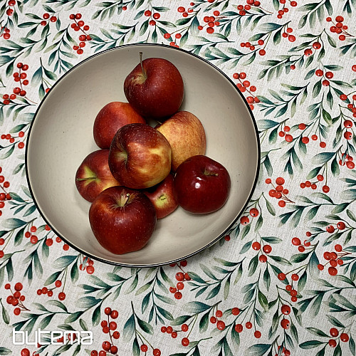 Dekoratív terítő KARÁCSONYI BOGYÓSOK